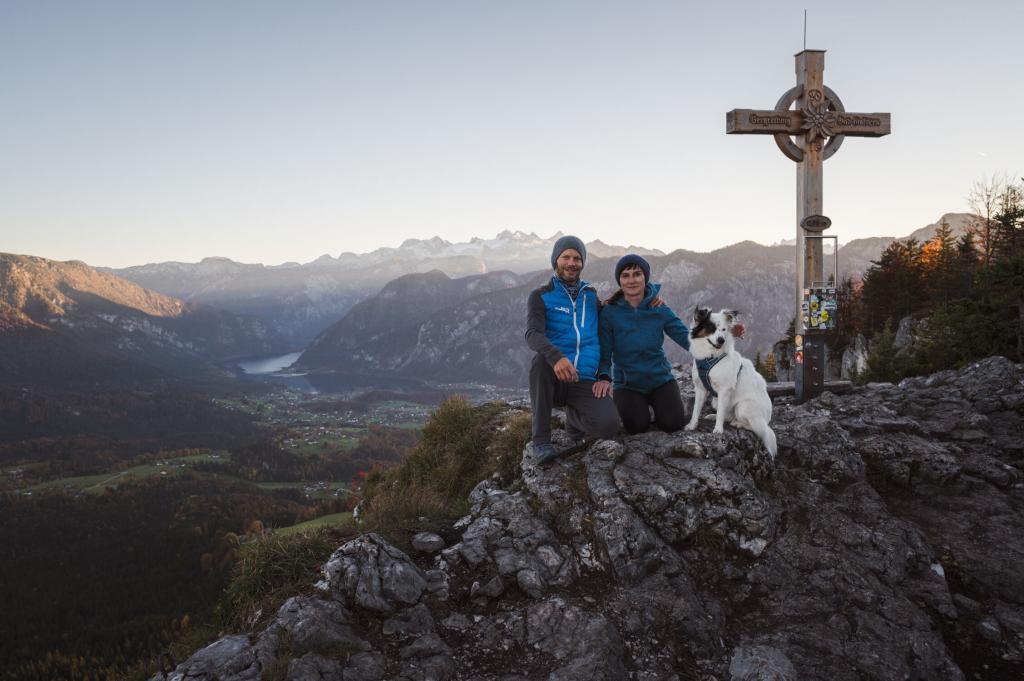 Nadine Ellie und ich auf dem Hausberg, am Predigstuhl in Bad Goisern